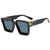 Damen quadratische Designer-Sonnenbrille mit auffälligem Rahmen Karnz