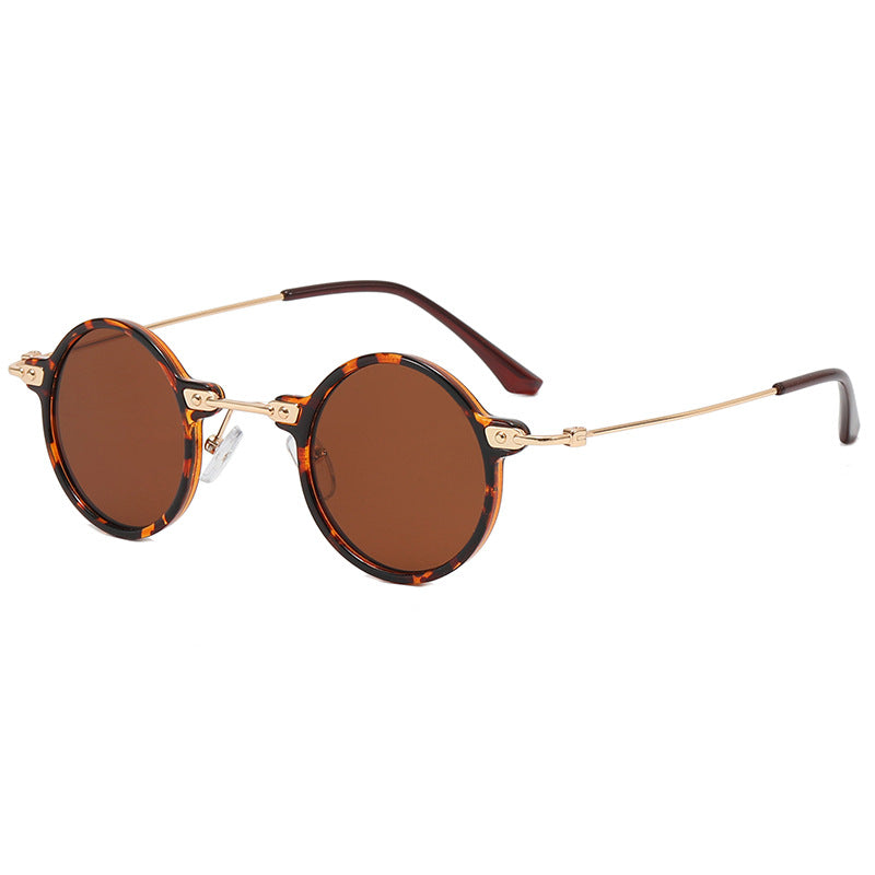 Damen runde Brille mit filigranem Metallrahmen Karnz