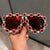 Damen Glamouröse Sonnenbrille mit funkelndem Kristallrahmen Karnz