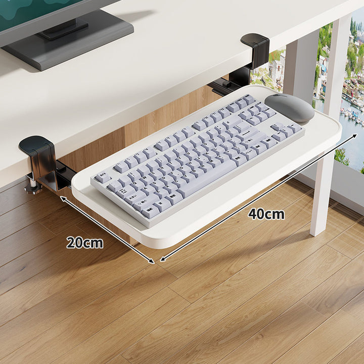 Untertisch-Rollende ergonomische Tastatur- und Mausablage mit Klemmbefestigung