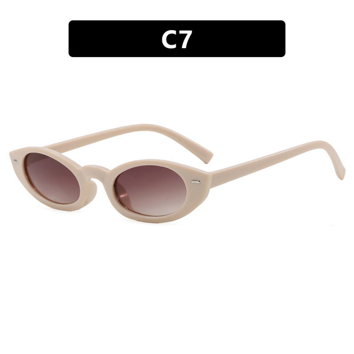 Damen Cat-Eye Sonnenbrille mit modernem transparentem Rahmen Karnz
