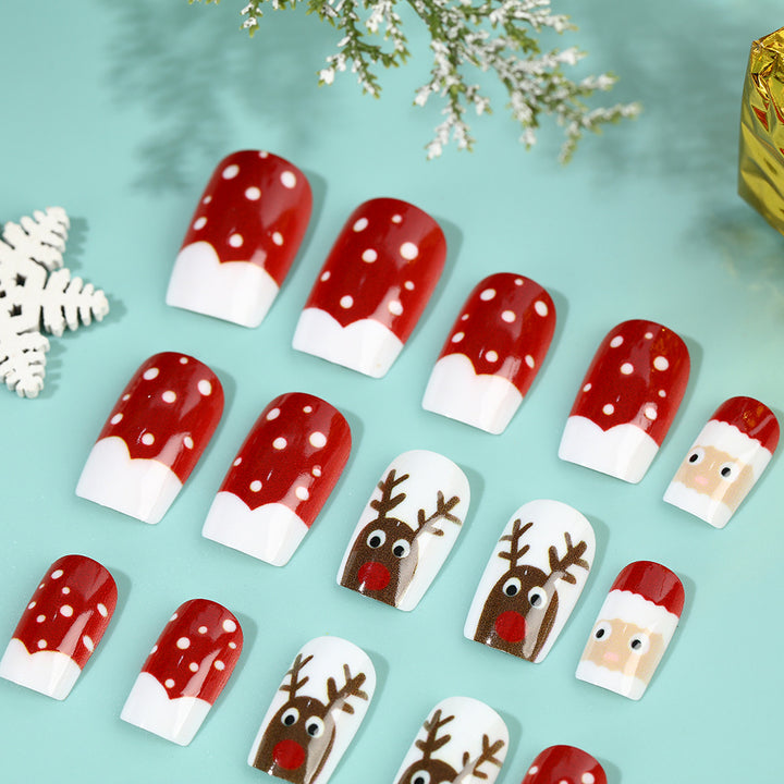 Festliche Weihnachtskunstnägel Karnz