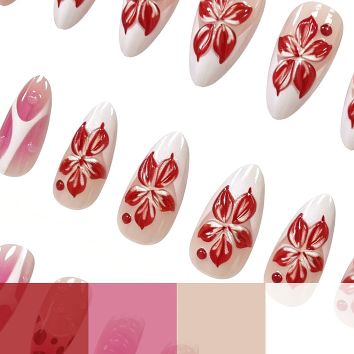 Künstlerische Blumen-Nagelkunst-Verstärkungen Karnz 1789915352
