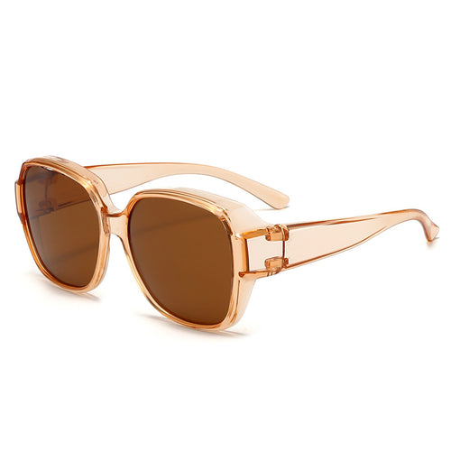 Vintage-inspirierte übergroße quadratische Sonnenbrille