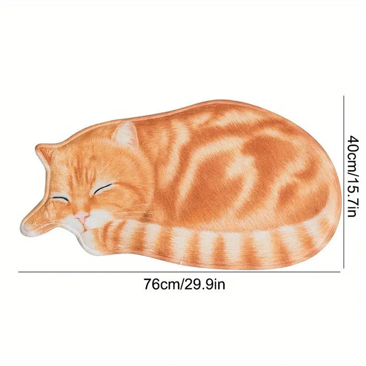 Cartoon-Katzen-Themen Plüsch-Badematte