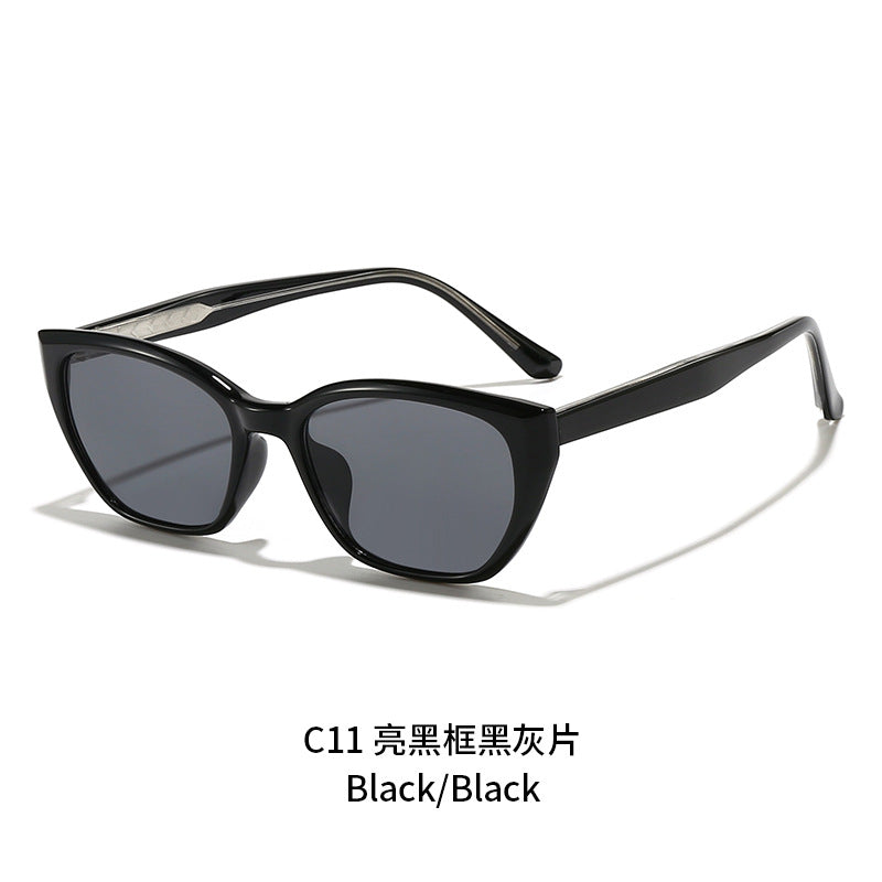 Damen futuristische Sonnenbrille mit markantem Rahmen Karnz