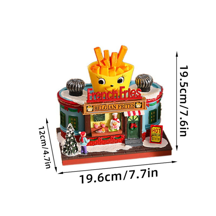 Nostalgische Eisdiele mit LED-Beleuchtung Karnz