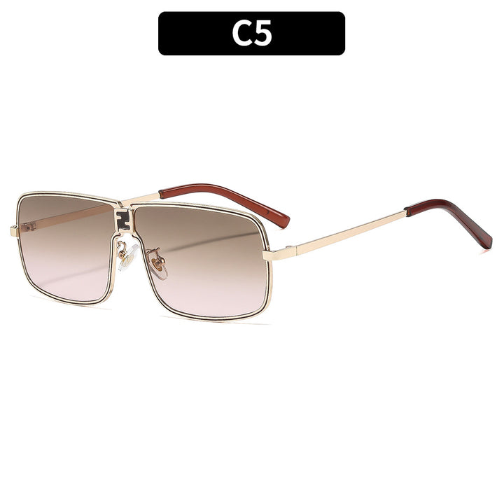 Geometrische stilvolle quadratische Sonnenbrille