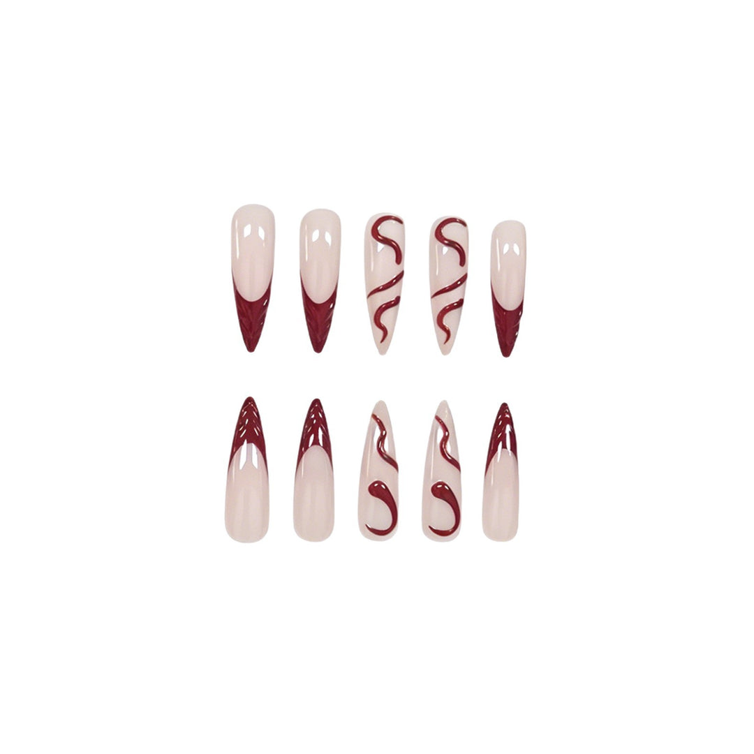 Dekorativer Stiletto Nagelkunst Set Karnz