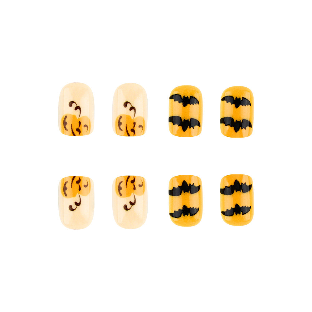 Saisonales Halloween-Themen Press-On Nagelkunst Set Karnz