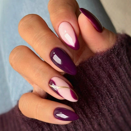 Elegante Farbverlauf-Nagelkunst-Fingerdesign Karnz