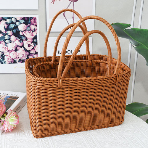 Gewebter Rattan-Aufbewahrungskorb Karnz