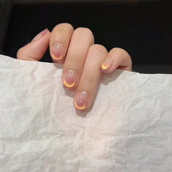Gradient Glänzende Nagelverlängerungen
