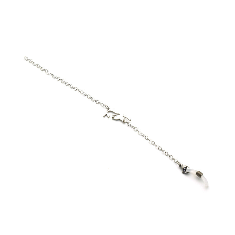 Künstlerische Silber Brille Kette Karnz