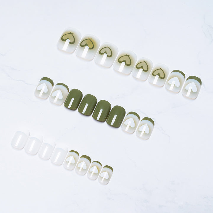 Künstlerisch Herz-Design Druckplattennägel