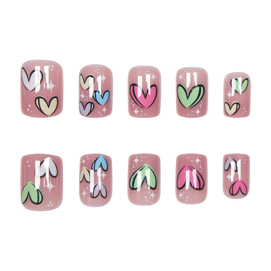Herz-Design Press-On Nail Set Karnz