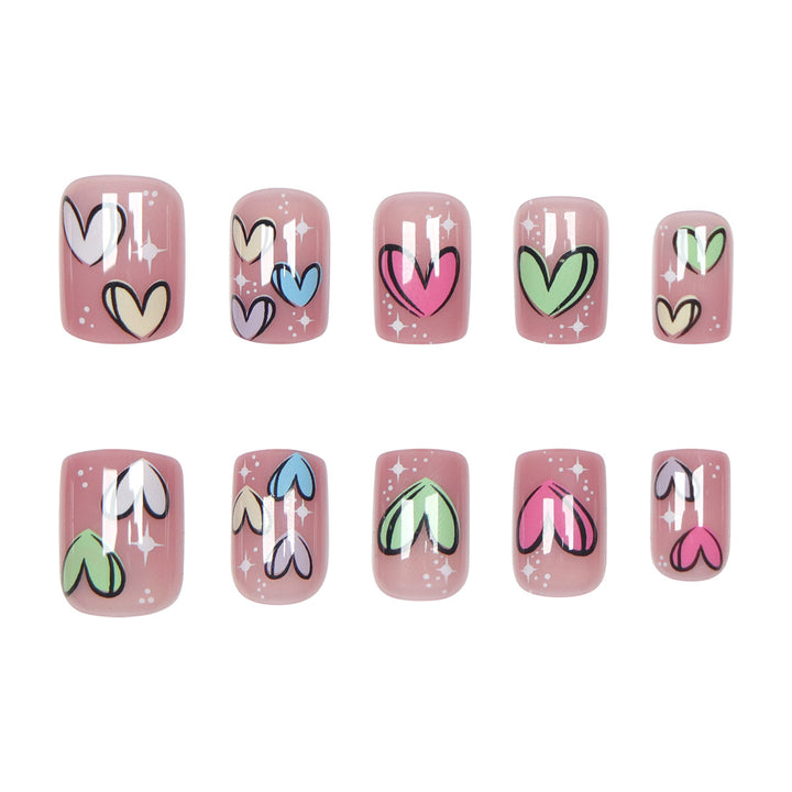 Herz-Design Press-On Nail Set Karnz