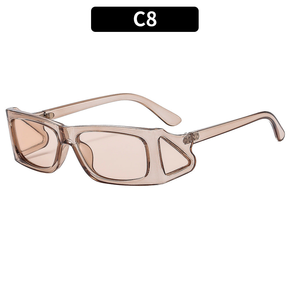 Futuristische Geometrische Schild Sonnenbrille  1787664004