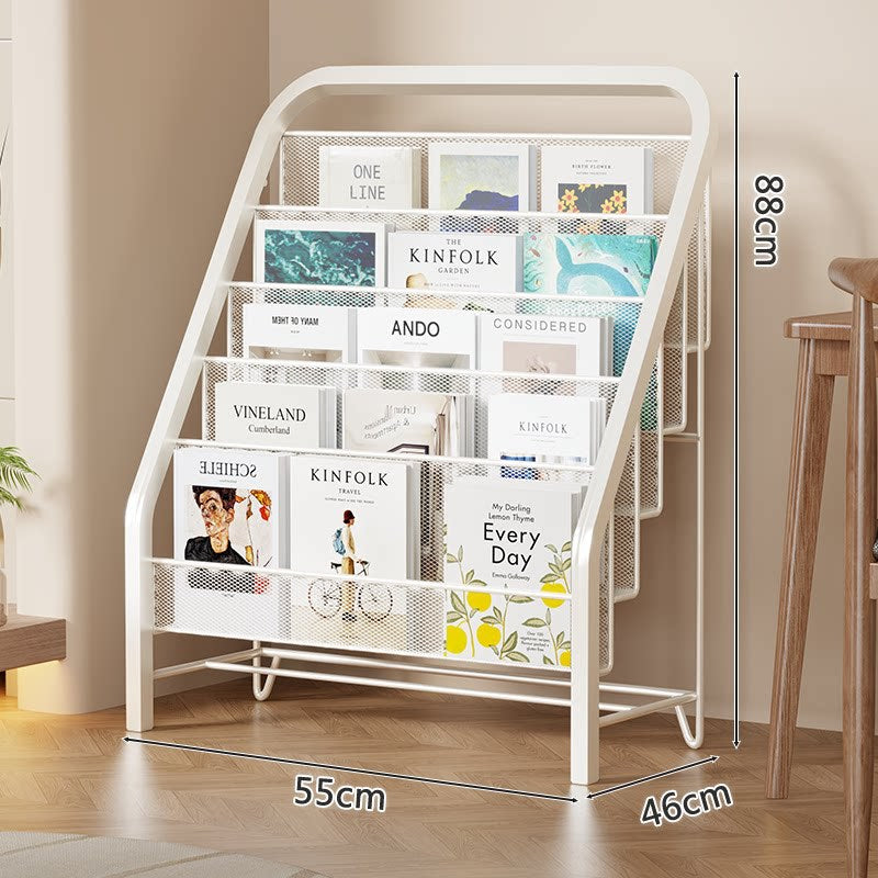 Schräge gestufte Netzboden Buch- und Zeitschriftenständer