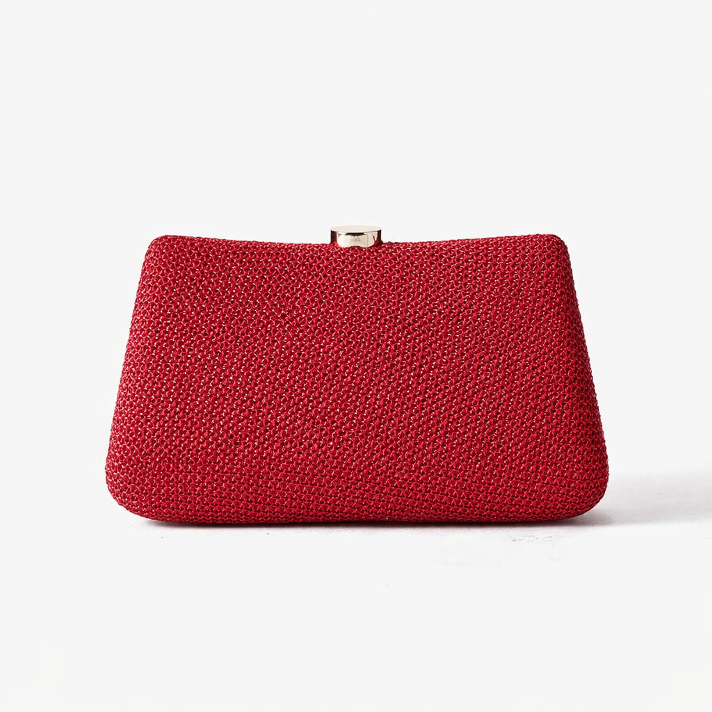 Strukturiertes Strick Abend-Clutch