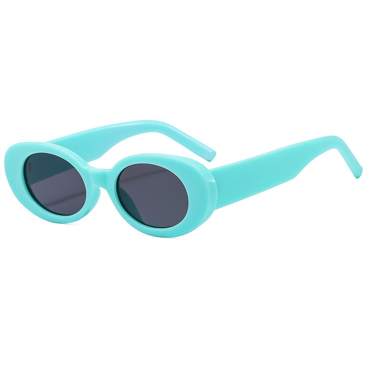 Damen modische Sonnenbrille mit einzigartigem ovalen Rahmen Karnz