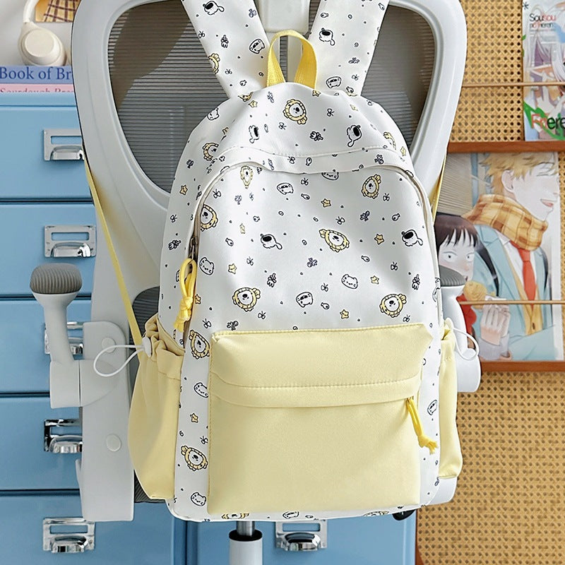 Verspielter Bunny Ohren Bedruckter Rucksack Karnz