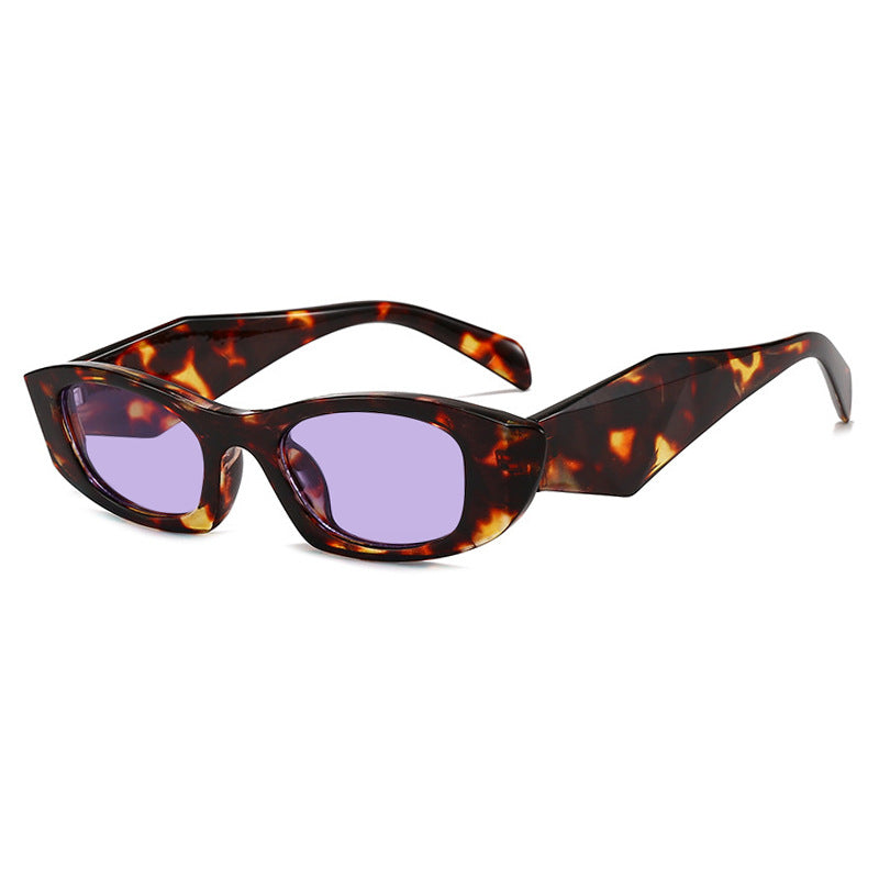Damen trendige Cat-Eye Sonnenbrille mit einzigartigem Rahmen und UV-Schutz Karnz