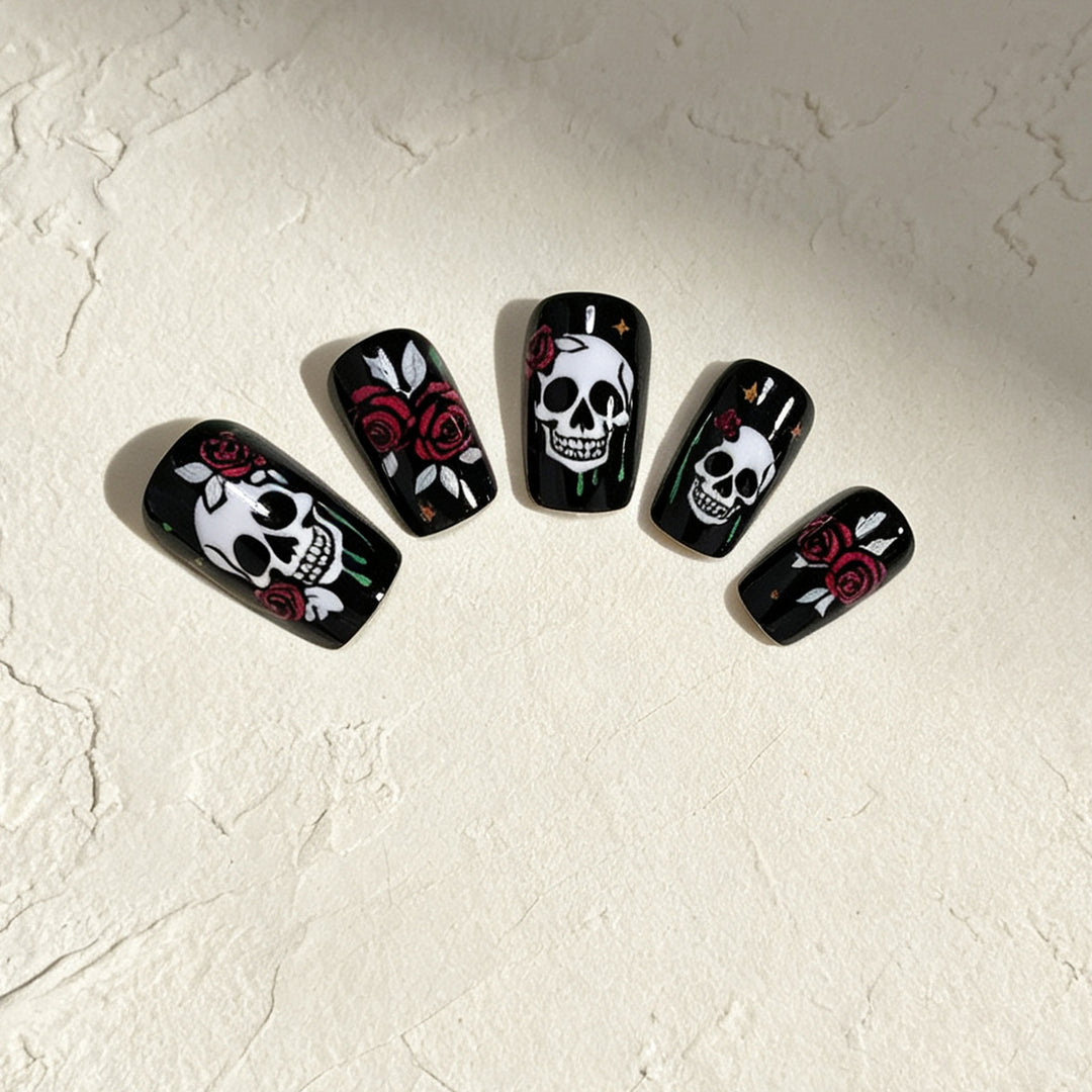 Gothic Skull Nagelkunst Set Karnz