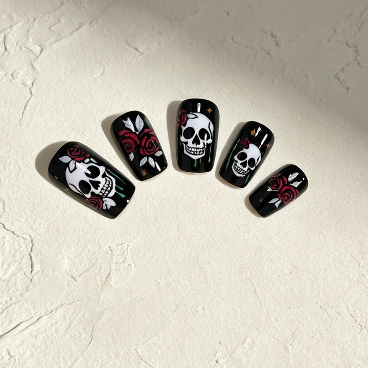 Gothic Skull Nagelkunst Set Karnz