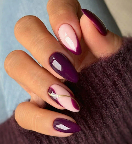 Elegante Farbverlauf-Nagelkunst-Fingerdesign Karnz