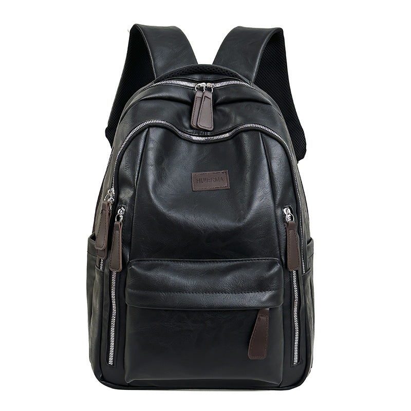 Leder Laptop Rucksack