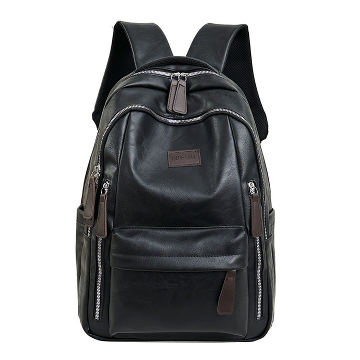 Leder Laptop Rucksack