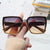 Damen oversized Sonnenbrille mit markantem Rahmen Karnz