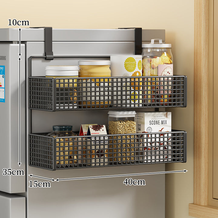 Über-Kühlschrank Doppel-Schicht Magnetische Drahtgeflecht Vorratsorganizer