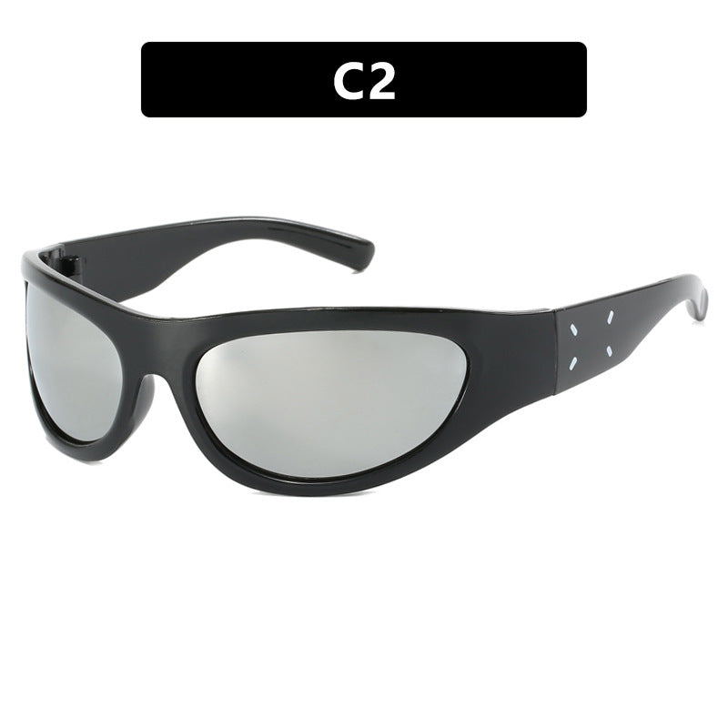 Damen sportliche Sonnenbrille mit ergonomischem Design und umfangreichem UV-Schutz Karnz