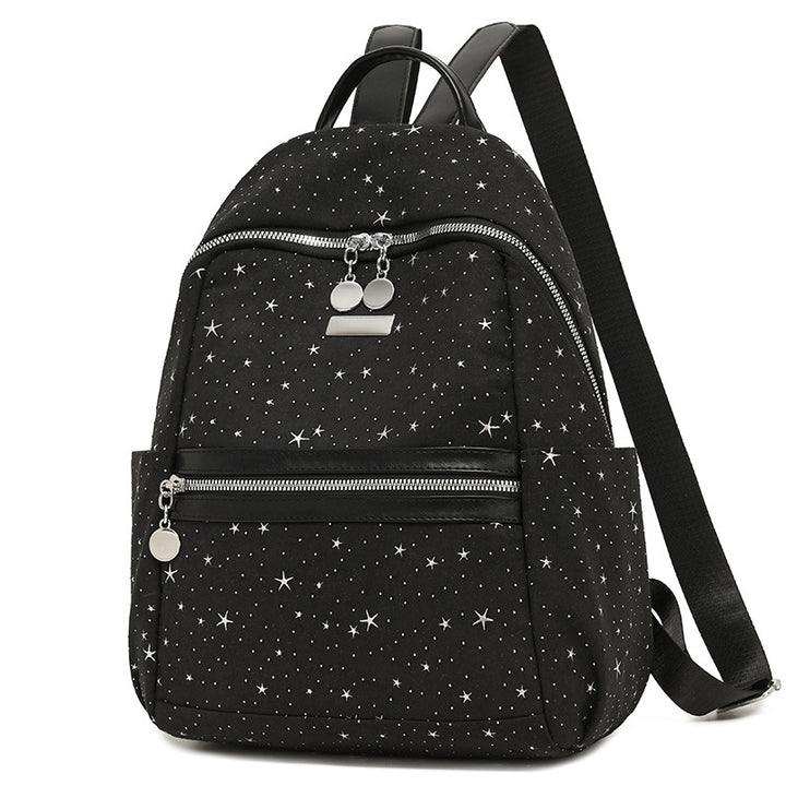Stern-beschmückter Faux-Suede-Rucksack