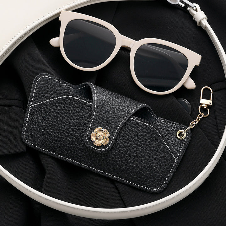 Stylische Leder Sonnenbrillenetui