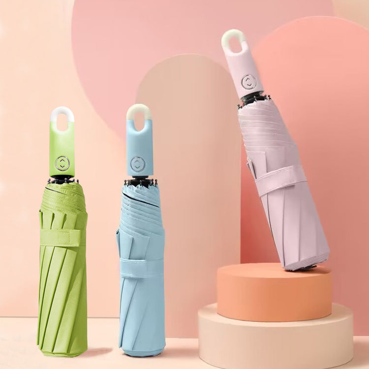 Damen eleganter Faltregenschirm mit ergonomischem Griff und UV-Schutz Karnz