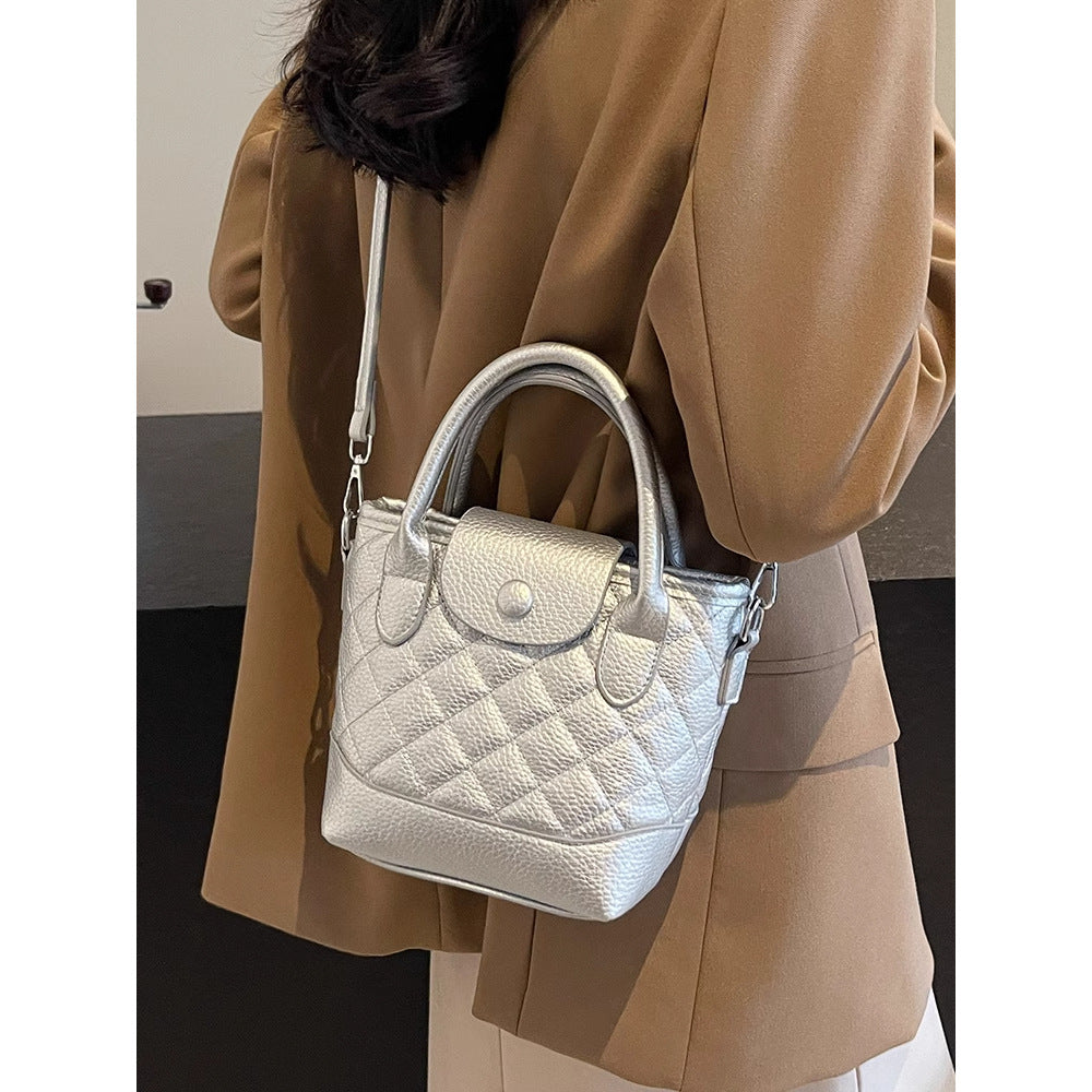 Gepolsterte Mini-Top-Handle-Handtasche Karnz