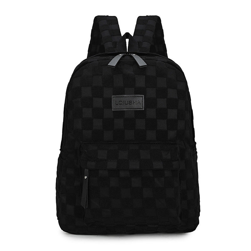 Stylischer Karomuster-Rucksack
