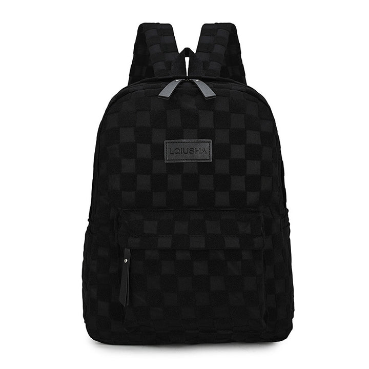 Stylischer Karomuster-Rucksack
