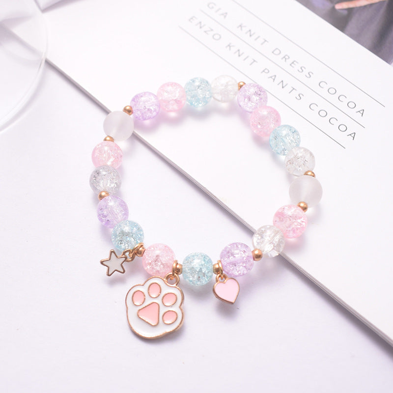 Verspielt Perlen Charm Armband Karnz