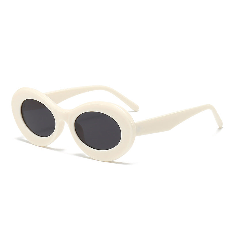 Damen modische ovalförmige Sonnenbrille mit innovativem Design Karnz