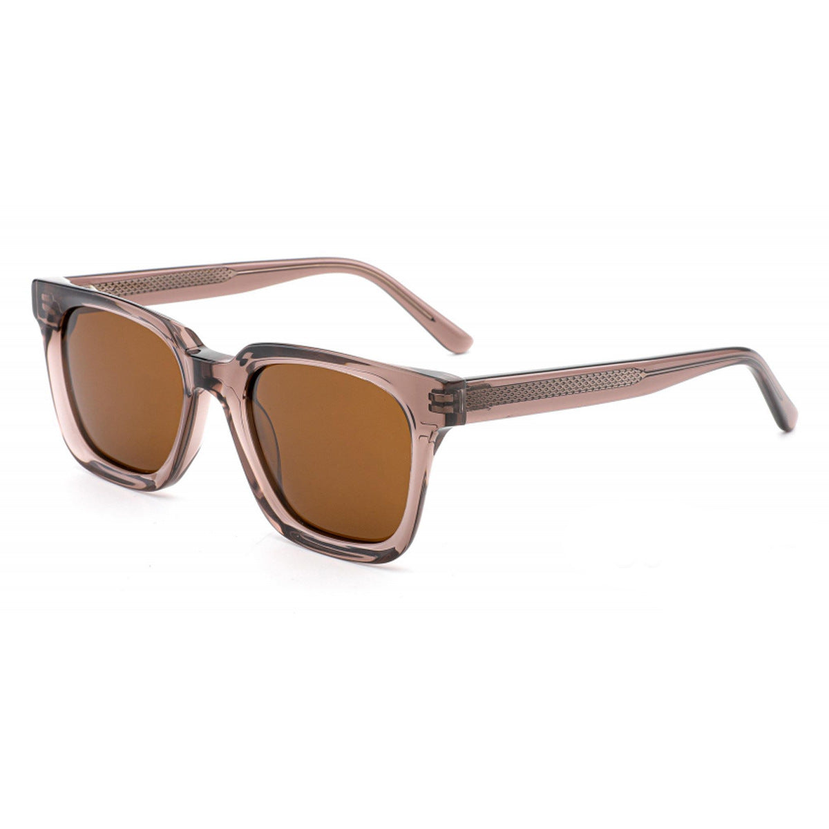 Damen stilvolle Sonnenbrille mit breitem, rechteckigem Rahmen und UV-Schutz Karnz