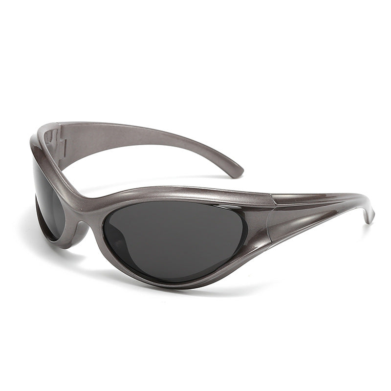 Damen sportliche Sonnenbrille mit aerodynamischem Design und UV-Schutz Karnz