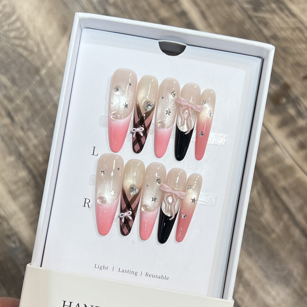 Premium Dekorative Stiletto Drucknagelset Karnz