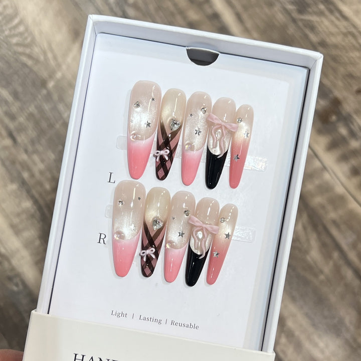 Premium Dekorative Stiletto Drucknagelset Karnz