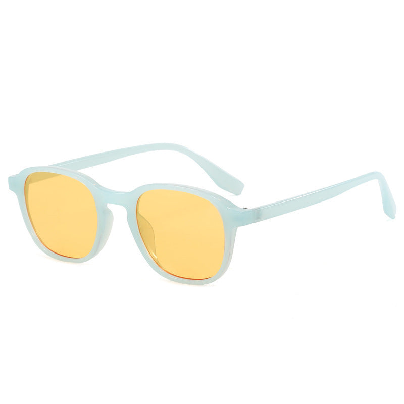 Damen modische Sonnenbrille im ovalen Design Karnz