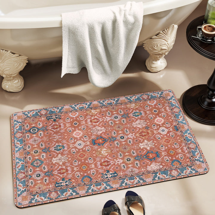 Dekorative Vintage-Muster Badematte Karnz