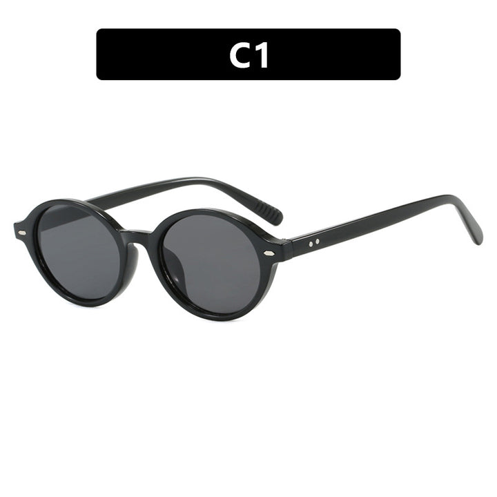 Damen runde Sonnenbrille mit modernem Design und polarisierten Gläsern Karnz
